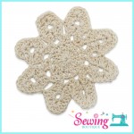 LACE - CROCHET-CIRCLE PETAL-COTTON(CREAM)
